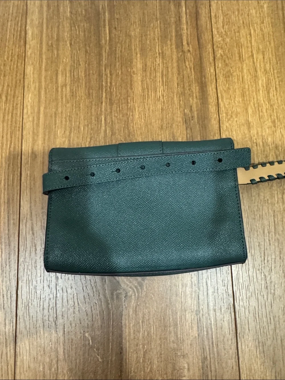 Michael Kors Teal Green Studded Leather Crossbody